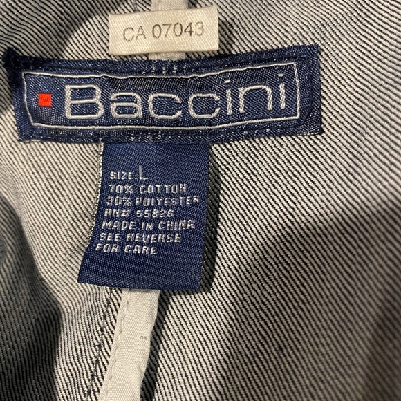 Baccini Light Denim Short Jacket Size Large - Picture 2 of 7